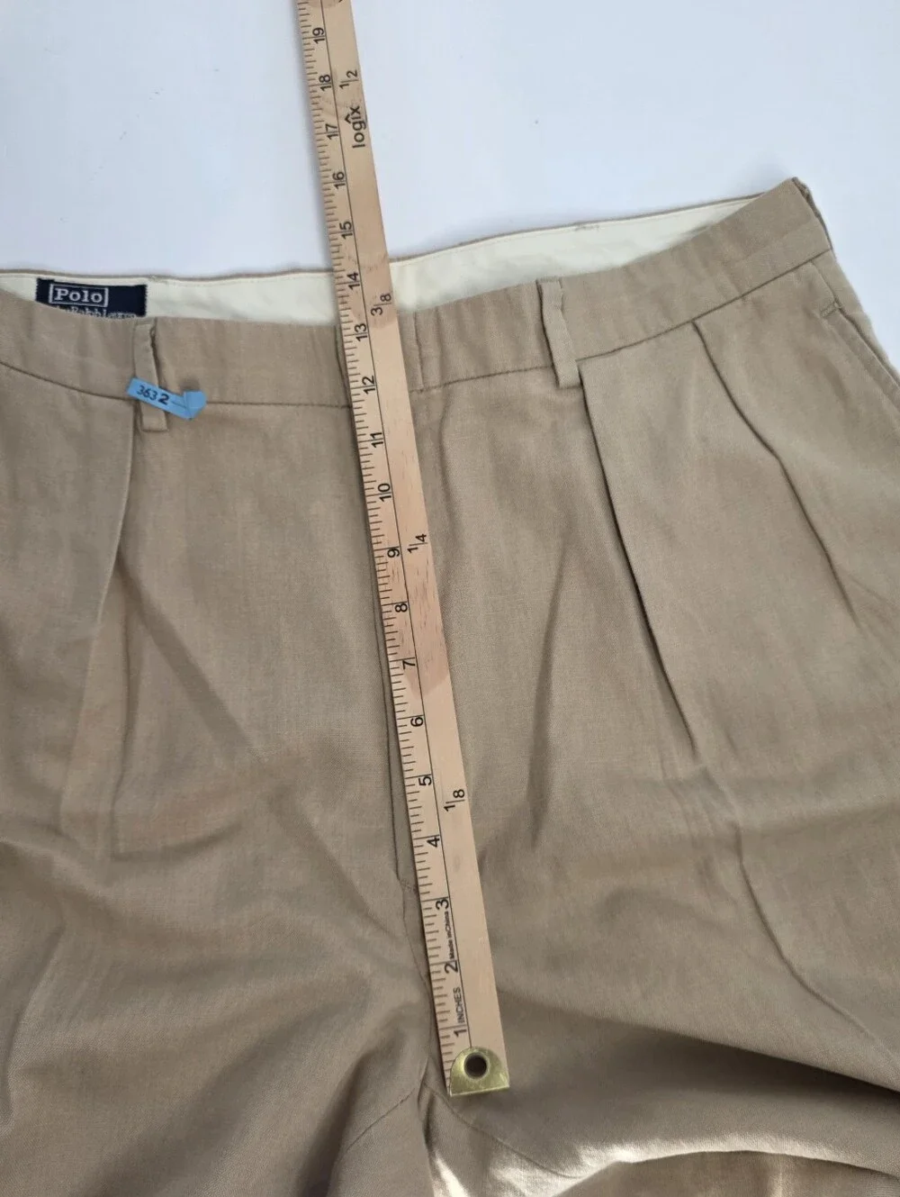 Vintage Polo Ralph Lauren Linen Blend Pleated Pants‎ 36x30 USA Trousers 90s